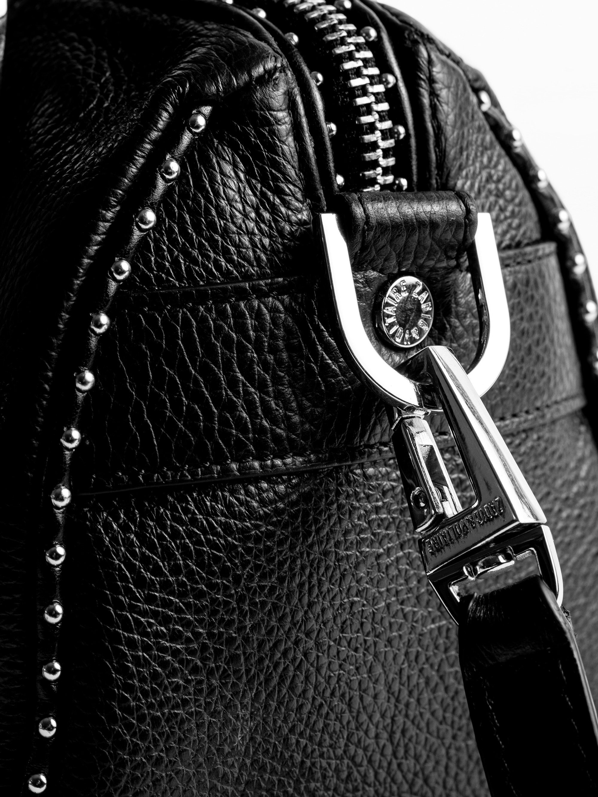 XS Sunny Studs Bag - Iconic Sunny XS bag in grained leather adorned with silver studs.